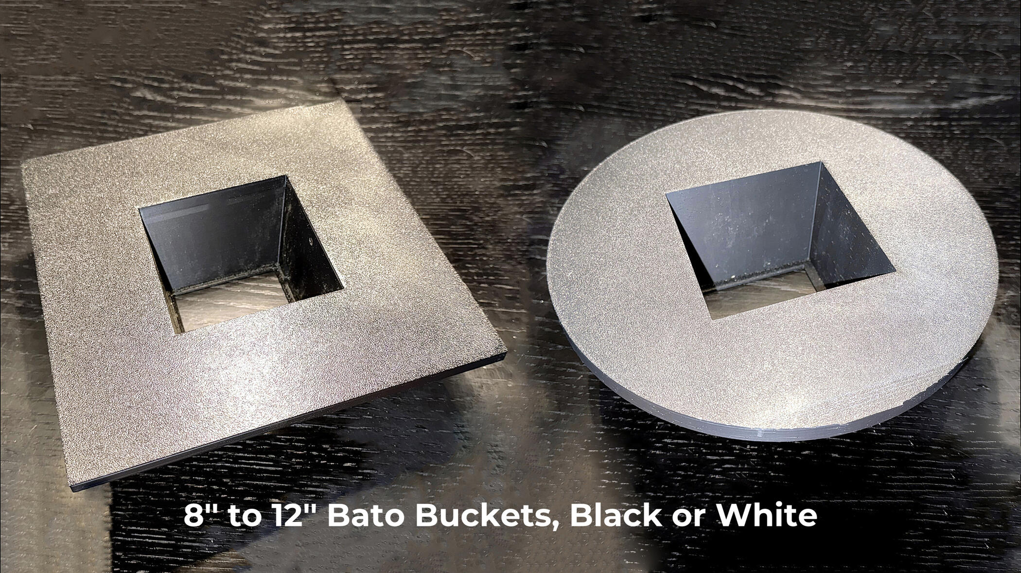 8" to 12" square on square and square on round GroCups for Bato buckets