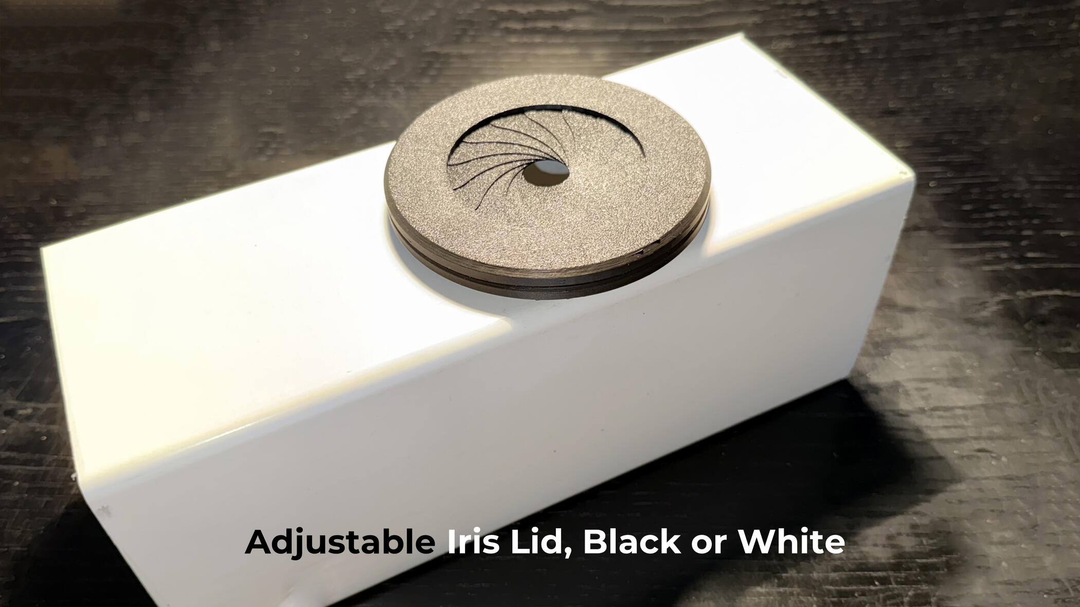 Optional Isis style cover for 3" or 31/2" Grocups in black or white